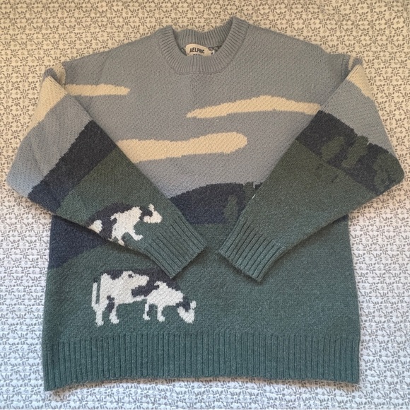 AELFRIC EDEN Cow Sweater - Picture 1 of 3